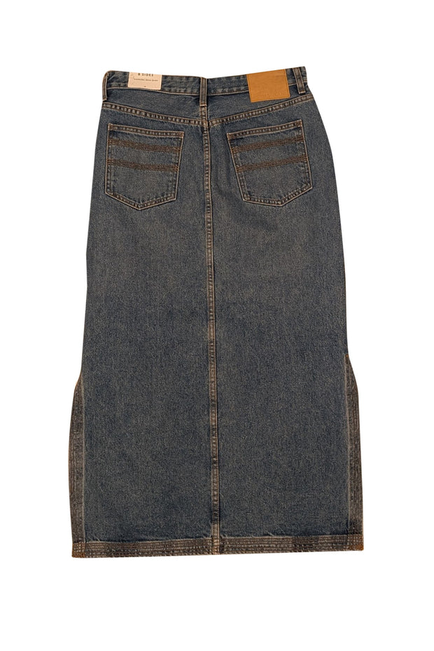 B Sides - Blue Denim Maxi "Carrara" Skirt Sz 8
