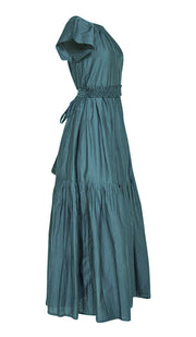 Mirth - Teal Tiered Cotton Maxi Dress Sz 4