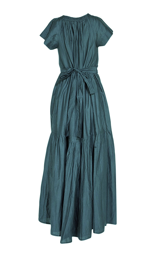 Mirth - Teal Tiered Cotton Maxi Dress Sz 4