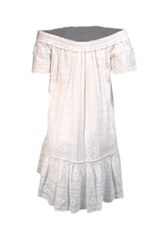 Rebecca Taylor - White Eyelet Off the Shoulder Mini Dress Sz 2