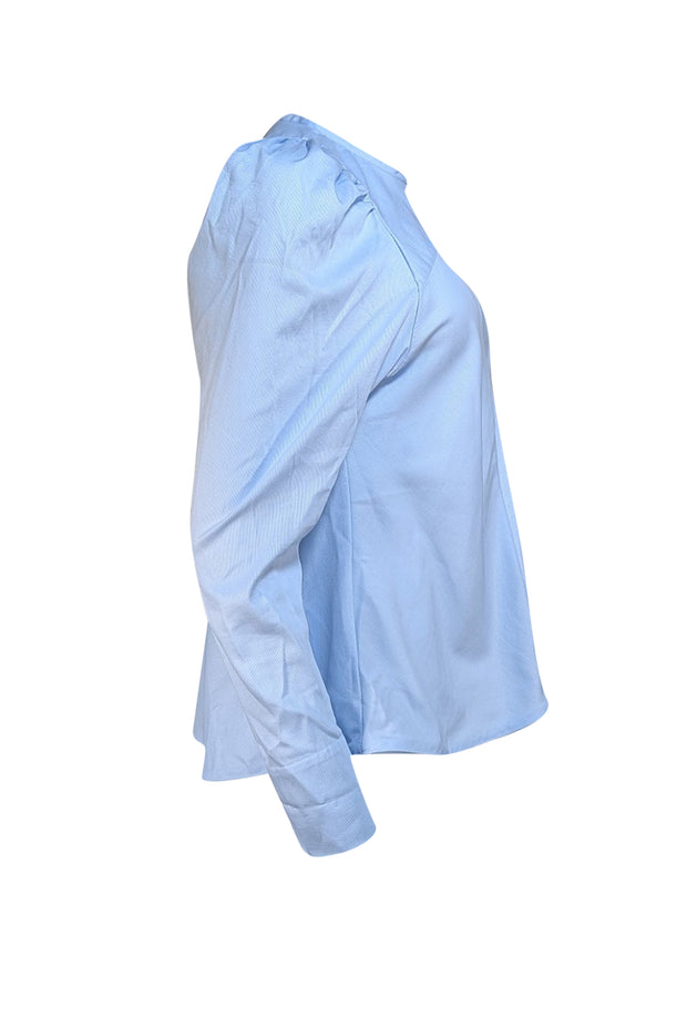 Tish Cox - Pale Blue Long Sleeve "Mia" Shirt Sz XS