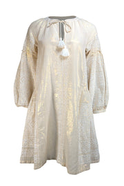 Rose and Rose - Gold Metallic Tunic Dress Sz XS