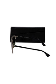 Christian Dior - Silver Metallic Aviator Sunglasses - Current Boutique