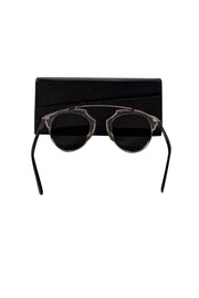 Christian Dior - Silver Metallic Aviator Sunglasses - Current Boutique