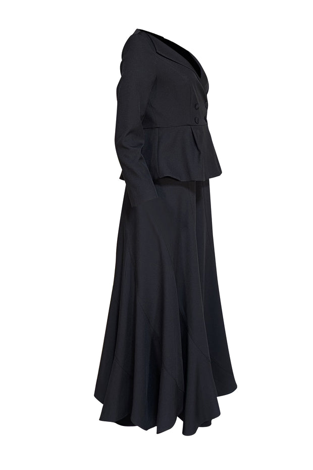 Tuckernuck - Black Blazer Suit Style Maxi Dress Sz S - Current Boutique