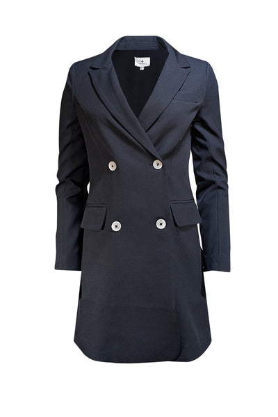 Tuckernuck - Midnight Navy Double Breasted "Beckham" Breasted Dress Sz XS - Current Boutique
