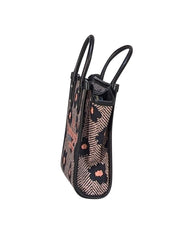 Kate Spade - Black, Beige, & Pink Floral Mini Crossbody Bag