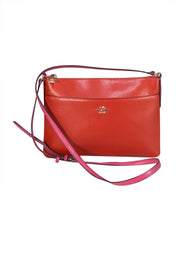 Coach - Orange & Pink Leather Crossbody Bag - Current Boutique