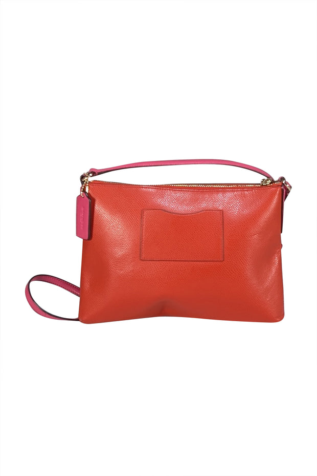 Coach - Orange & Pink Leather Crossbody Bag - Current Boutique