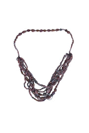 Alexis Bittar - Lavender Crystals & Silver Multi Strand Necklace - Current Boutique