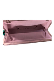 Sarah's Bag - Black & Multicolor Floral Clutch Bag - Current Boutique