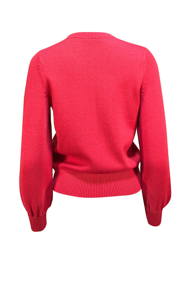 Kate Spade - Pink Embellished Bow Detail Sweater Sz S - Current Boutique