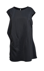 Lafayette 148 - Black Sleeveless Blouse Sz 14 - Current Boutique