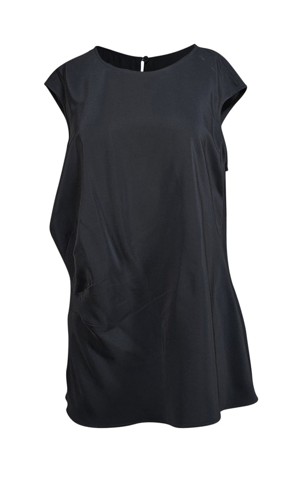Lafayette 148 - Black Sleeveless Blouse Sz 14 - Current Boutique