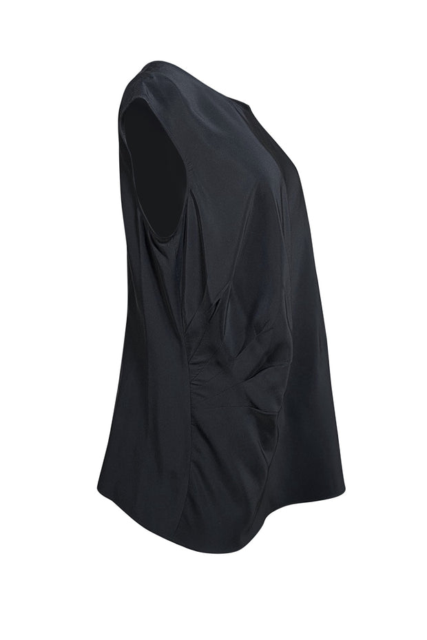 Lafayette 148 - Black Sleeveless Blouse Sz 14 - Current Boutique