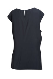 Lafayette 148 - Black Sleeveless Blouse Sz 14 - Current Boutique