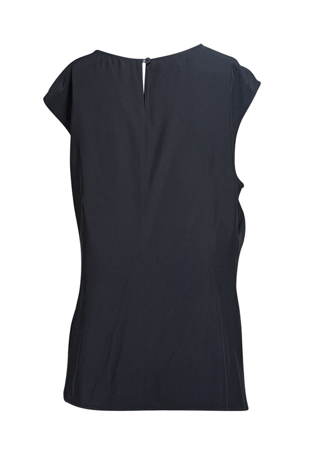 Lafayette 148 - Black Sleeveless Blouse Sz 14 - Current Boutique