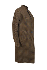Rag & Bone - Black & Brown Houndstooth Wool & Cashmere Blend Reversible Coat Sz S - Current Boutique
