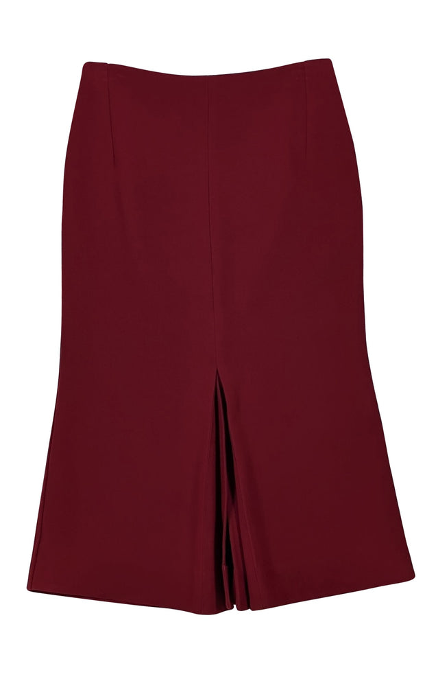 Victoria Beckham - Red Slit Front Midi Dress Sz 6 - Current Boutique