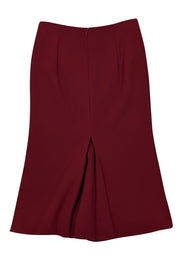 Victoria Beckham - Red Slit Front Midi Dress Sz 6 - Current Boutique