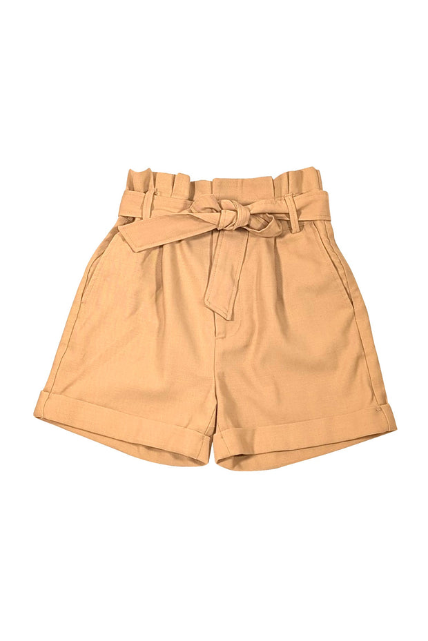 Anine Bing - Beige Paper Bag Waist Shorts Sz 0