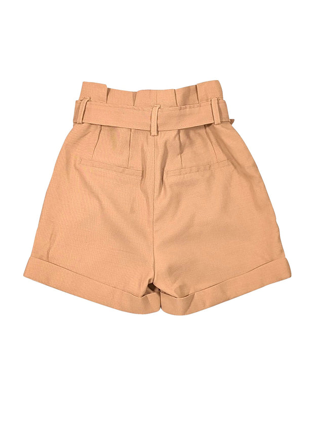 Anine Bing - Beige Paper Bag Waist Shorts Sz 0