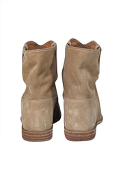 Isabel Marant - Beige Suede Short Ankle Booties Sz 6 - Current Boutique