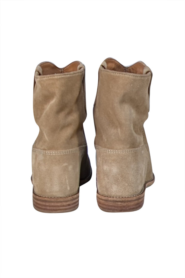 Isabel Marant - Beige Suede Short Ankle Booties Sz 6 - Current Boutique