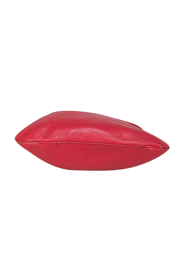 Dolce & Gabbana - Red Pebbled Leather Large Shoulder Tote - Current Boutique