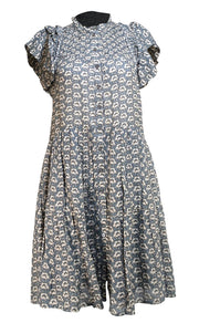 Sea NY - Green Floral Print Shift Dress Sz S - Current Boutique