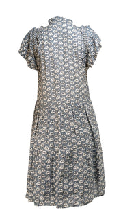Sea NY - Green Floral Print Shift Dress Sz S - Current Boutique