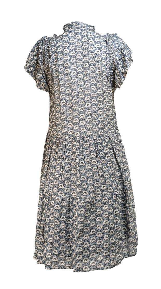 Sea NY - Green Floral Print Shift Dress Sz S - Current Boutique