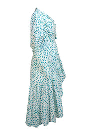 Rebecca Taylor - Mint & Green Floral Wrap Dress Sz 0