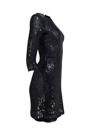 Tory Burch - Back Sequin Long Sleeve Mini Dress Sz XS - Current Boutique