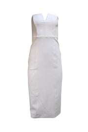 Veronica Beard - Ivory Strapless Midi Dress Sz 2