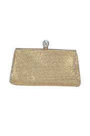 Whiting & Davis - Gold Chain Metal Mini Bag - Current Boutique
