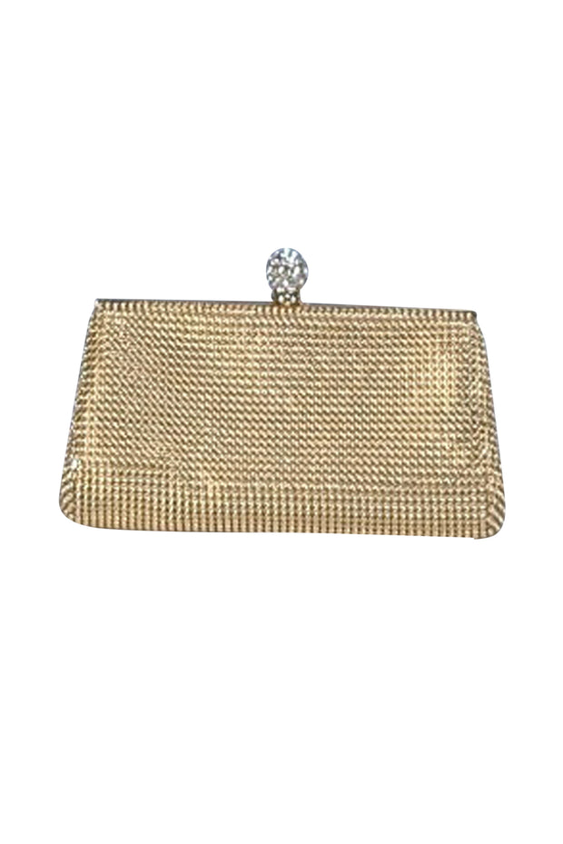 Whiting & Davis - Gold Chain Metal Mini Bag - Current Boutique