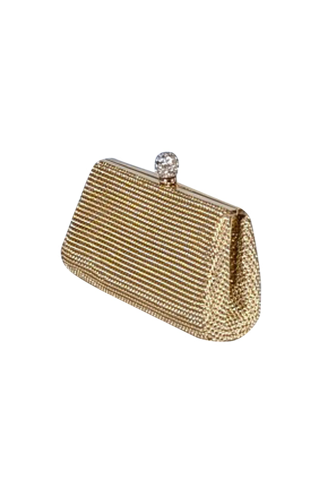 Whiting & Davis - Gold Chain Metal Mini Bag - Current Boutique