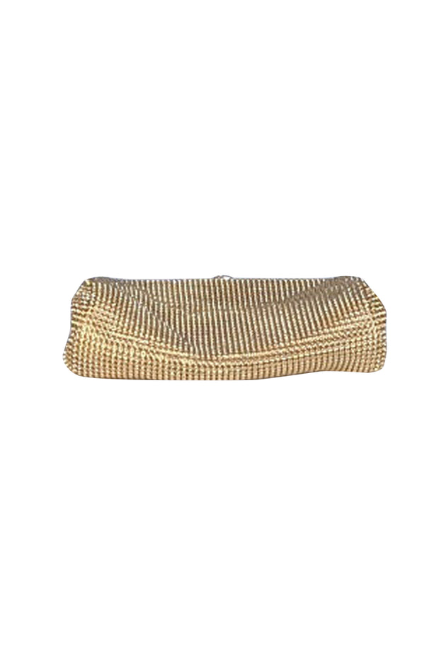Whiting & Davis - Gold Chain Metal Mini Bag - Current Boutique