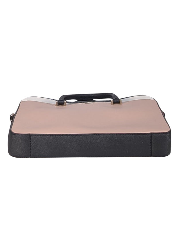 Kate Spade - Pink, White, & Black Laptop Satchel Bag