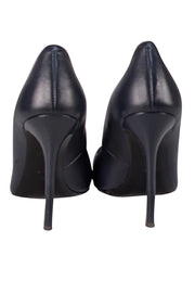 Giuseppe Zanotti - Black Leather Pointed Toe Pumps Sz 8 - Current Boutique