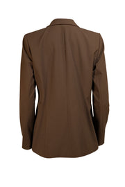 Lafayette 148 - Brown Single Button Front Blazer Sz 10 - Current Boutique