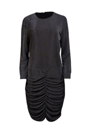 Alexia Admor - Black Knit Ruched Mini "Raina" Dress Sz XL - Current Boutique