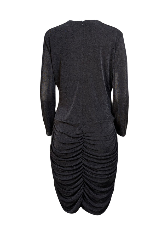 Alexia Admor - Black Knit Ruched Mini "Raina" Dress Sz XL - Current Boutique