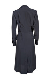 Tom Ford - Black Silk Mini Shirt Dress Sz 6 - Current Boutique