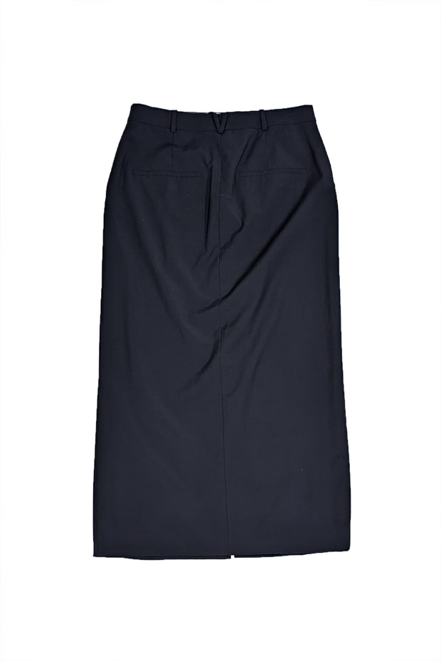 Veronica Beard - Black Maxi Slit Front Skirt Sz 10 - Current Boutique