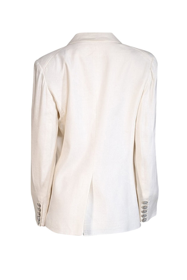 Veronica Beard - Off-White Linen Blend Blazer Sz 12 - Current Boutique
