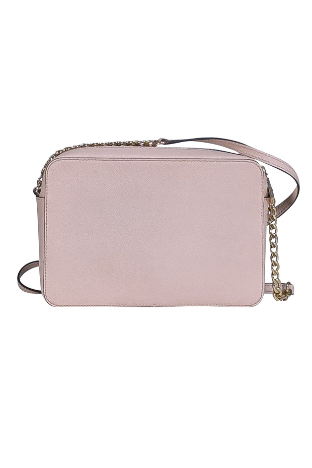 Michael Kors - Blush Pink Saffiano Leather Crossbody Bag - Current Boutique