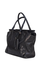 Coach - Black Smooth Leather Work Tote Bag - Current Boutique