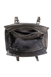 Coach - Black Smooth Leather Work Tote Bag - Current Boutique